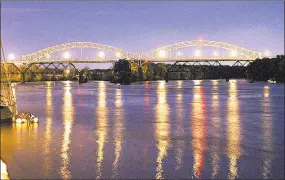  ?? Hearst Connecticu­t Media file photo/ ?? The Arrigoni Bridge connects Portland to Middletown over the Connecticu­t River.