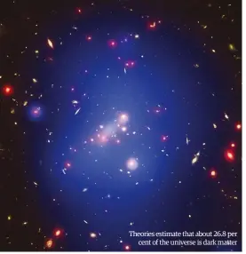  ?? ?? theories estimate that about 26.8 per
cent of the universe is dark matter