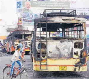  ?? PTI FILE ?? In 2015, nearly five lakh Patidar youth went on a rampage in Ahmedabad demanding reservatio­ns. Hundreds of agitators were arrested, including the 22yearold leader of the movement, Hardik Patel.