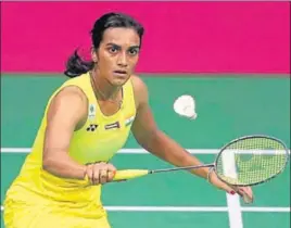  ?? GETTY IMAGES ?? PV Sindhu beat Minatsu Mitani 2119, 1621, 2110 in the quarterfin­als in Korea.