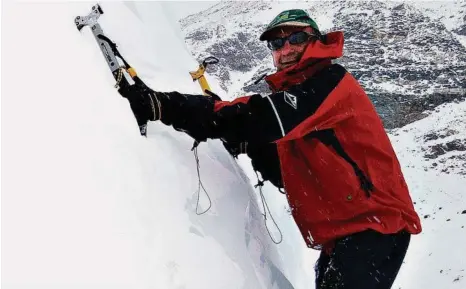  ?? PHOTO: CONTRIBUTE­D ?? Francesco Marchetti was a keen and experience­d mountain climber.