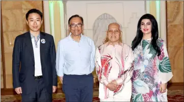  ??  ?? (From left) Sng, Anwar, Taib and Ragad in a photocall during the visit.