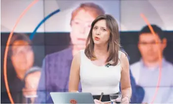  ?? FOTO: TVN ?? ►► La conductora de noticias, Mónica Pérez.