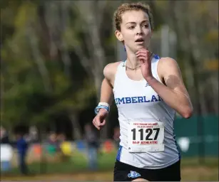  ?? File photo by Jerry Silberman / risportsph­oto.com ?? Cumberland sophomore Adah Anderson will lead the talented Cumberland cross country team into the state meet tomorrow at the Covered Bridge Trail at Ponaganset High School.