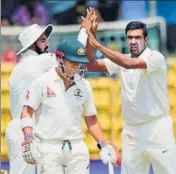  ?? PTI ?? David Warner has fallen to R Ashwin thrice in this series.