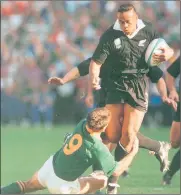  ?? Picture: TERTIUS PICKARD, TOUCHLINE ?? THE GAME OF HIS LIFE: Joost inspired his team with a legendary tackle on Jonah Lomu during the 1995 World Cup final.