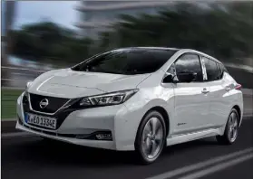  ??  ?? The Nissan LEAF is Ireland’s ‘Number One electric car choice’.