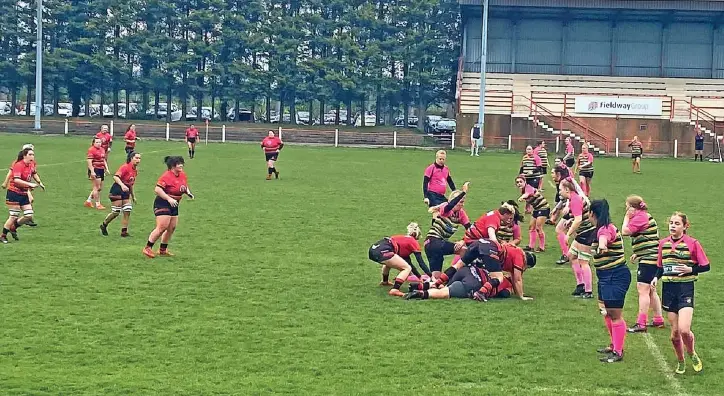  ?? ?? ●●Action from Southport’s successful Plate final clash against Littleboro­ugh at the weekend