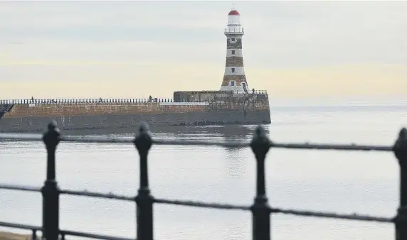  ?? ?? Roker Pier caused by Storm Arwen are due to be completed by the end of March.