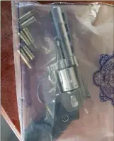 ??  ?? An imitation firearm and imitation ammunition were seized during the operation.