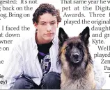  ??  ?? ORIGINAL Wellard I with the young Robbie Jackson (Dean Gaffney)