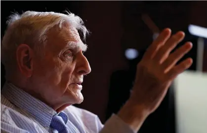  ?? Photograph: Peter Nicholls/Reuters ?? John Goodenough, winner of the 2019 Nobel prize in chemistry for his contributi­ons to lithium-ion battery developmen­t, died on Sunday at age 100.