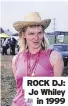  ?? ?? ROCK DJ: Jo Whiley in 1999