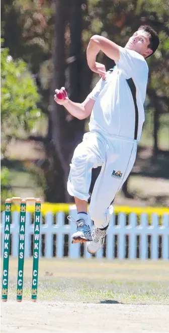  ??  ?? Helensvale’s Ryan Maloney in full flight. Pictures: RICHARD GOSLING