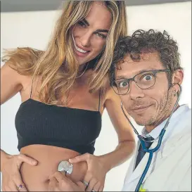  ?? FOTO: INSTAGRAM ?? Francesca Sofia Novello y Valentino Rossi Van a ser papás de una niña