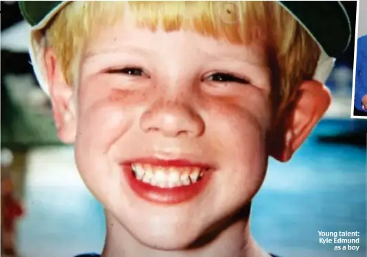  ??  ?? Young talent: Kyle Edmund as a boy