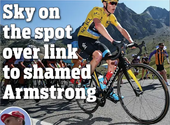  ?? GETTY IMAGES ?? At the summit: leader Froome in climbing action yesterday and (inset) service manager Verbeken