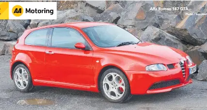  ?? Photo / Supplied ?? Alfa Romeo 147 GTA.