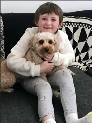  ??  ?? FRIENDS REUNITED: Anna Drysdale and her beloved pet dog Murphy