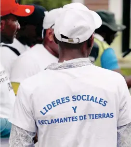  ?? FOTO MANUEL SALDARRIAG­A ?? Serían 13 los líderes sociales amenazados en el corregimie­nto de El Salado, Carmen de Bolívar.