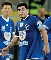  ??  ?? Diego Armando Maradona, 56 anni il 30 ottobre