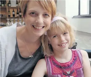  ??  ?? AMILY MATTERS: Tamsin Sargeant with her eight- year- old daughter Esme