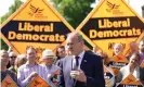  ?? Photograph: Aaron Chown/PA ?? Ed Davey on Wimbledon Common.