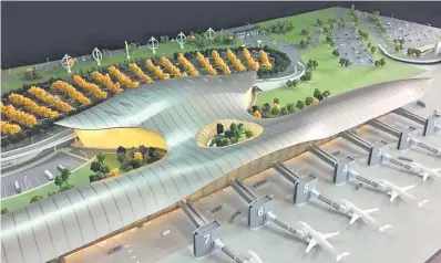  ?? ?? El nuevo aeropuerto podría estar listo en tres años, una vez iniciados los trabajos. El proyecto prevé la construcci­ón en tres fases y el total de su desarrollo será para 4.000.000 de pasajeros.