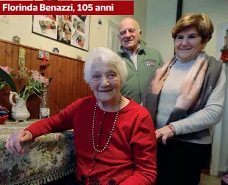  ??  ?? Florinda Benazzi, 105 anni