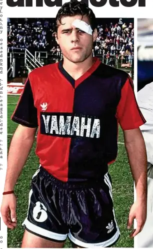  ??  ?? Meet the Sheriff: Pochettino in his Newell’s Old Boys days and