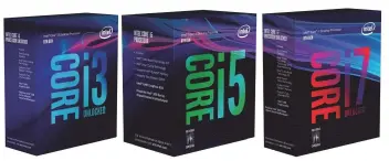  ??  ?? The basic Core i3 now has four cores, Core i5 chips are now six- core beasts, while Core i7 models now have six cores and Hyper-Threading.