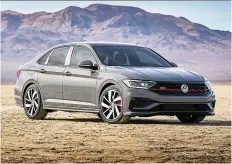  ?? VOLKSWAGEN ?? The 2019 VW Jetta GLI offers 258 pound-feet of torque.