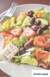  ??  ?? Greek salad