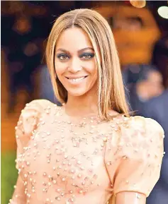  ??  ?? Beyonce will voice Nala, Simba’s love interest in the live-action remake of ‘The Lion King’. — AFP file photo