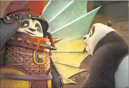  ?? DreamWorks Animation ?? FATHER-SON stories touch a nerve for “Kung Fu Panda” composer Hans Zimmer, who set the story of Po, right, and Li to music played by Lang Lang.