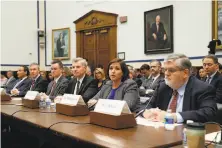  ?? Pablo Martinez Monsivais / Associated Press ?? American Airlines Senior Vice President Kerry Philipovit­ch testifies at a congressio­nal committee hearing this month.