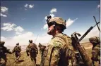  ?? Carolyn Cole / Tribune News Service file photo ?? U.S. soldiers in Soltan Khel, Afghanista­n, in 2013.