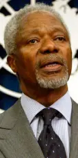  ??  ?? TRIBUTES: Kofi Annan