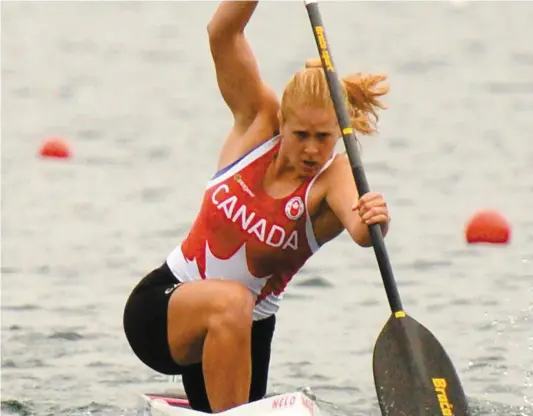  ?? PHOTO D’ARCHIVES, AFP ?? La Québécoise Laurence Vincent-Lapointe a remporté ses 12e et 13e titres mondiaux hier, en canoë-kayak, au Portugal.