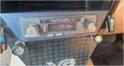  ?? ?? ABOVE: Period Radiomobil­e radio-cassette – a three-band FM stereo radio was very definitely top end in 1971.