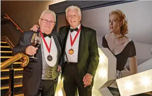  ?? Dave Brown Photograph­y for Stand Up for Southport ?? John Fennessey (left) and Phil Austin (right) at the 57th Reunion Ball at The Grand in Southport