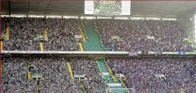  ??  ?? Shock Our blogger Andrew wasn’t impressed by the antics of a few idiots at Parkhead