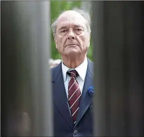  ??  ?? Jacques Chirac lors de la commémorat­ion du 8-Mai, en 2007, à Paris.