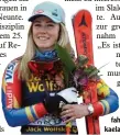  ?? Foto: dpa ?? Die beste Slalom fahrerin der Welt: Mi kaela Shiffrin.
