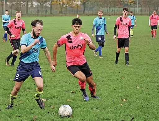  ?? ?? ●●Action from Norford United’s clash against Johnson Fold