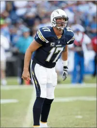  ??  ?? After 16 seasons with San Diego Chargers, eight-time Pro Bowl quarterbac­k Philip Rivers will join the Indianpoli­s Colts in 2020.