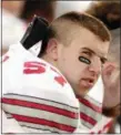  ?? ASSOCIATED PRESS FILE ?? Ohio State’s Mike Kudla is shown in 2004. Kudla died July 15at age 34. The cause was not disclosed.