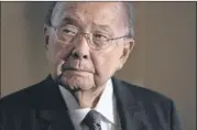  ??  ?? Sen. Daniel Inouye worked on the Watergate and Iran-Contra committees.