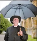  ?? DES WILLIE/ BBC ONE/ TNS ?? Actor Mark Williams has played a variety of colorful roles, the latest being the title role in “Father Brown,” which is streaming on BritBox.