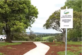  ??  ?? A long awaited new footpath now provides safer access to Fairview Homes and the West Gippsland Hospital.